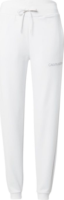 Calvin Klein Performance Sportovní kalhoty bílá