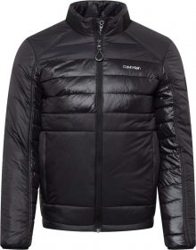 Calvin Klein Přechodná bunda černá / bílá