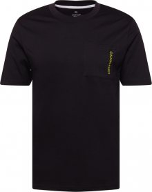 Calvin Klein Performance Funkční tričko černá / žlutá