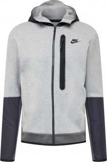 Nike Sportswear Fleecová mikina šedá / čedičová šedá