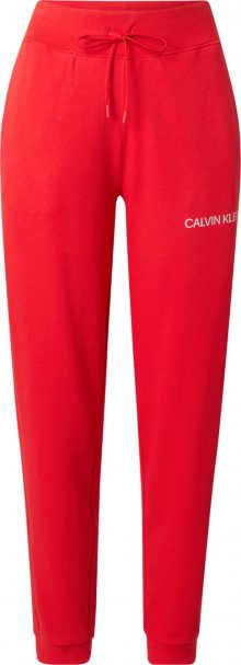 Calvin Klein Performance Sportovní kalhoty červená třešeň