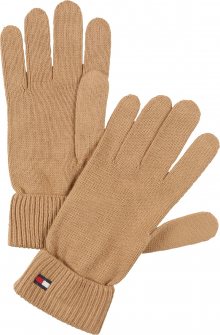 TOMMY HILFIGER Prstové rukavice béžová / bílá / červená / námořnická modř
