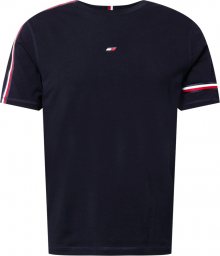 Tommy Sport Funkční tričko tmavě modrá / bílá / grenadina