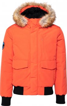 Superdry Zimní bunda \'EVEREST\' černá / svítivě oranžová