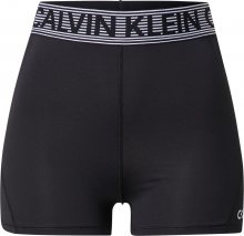 Calvin Klein Performance Sportovní kalhoty bílá / černá