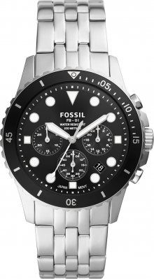 FOSSIL Analogové hodinky stříbrná / černá