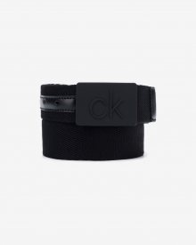 Calvin Klein černé pásek Debossed Plaque Webbing - 95