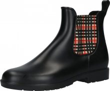 Dockers by Gerli Chelsea boty černá / červená / bílá / světle hnědá