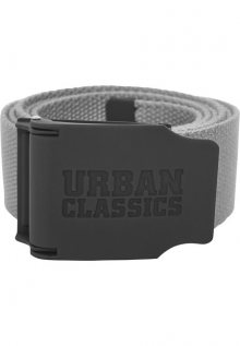 Urban Classics Woven Belt Rubbered Touch UC grey - 120cm