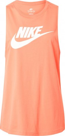 Nike Sportswear Top oranžová / bílá