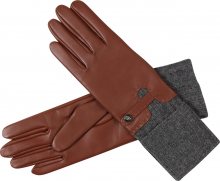 Roeckl Prstové rukavice \'Colmar\' koňaková / šedá
