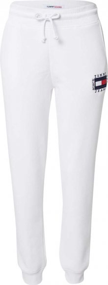 Tommy Jeans Kalhoty bílá / námořnická modř / červená