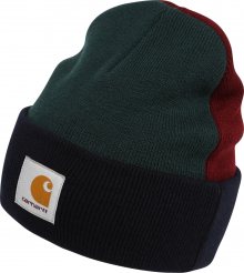 Carhartt WIP Čepice \'Triple\' tmavě zelená / tmavě červená / černá / bílá / oranžová