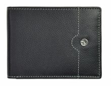 SEGALI Pánská kožená peněženka 755 139 2007 black/cognac