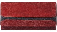 SEGALI Dámská kožená peněženka 2025 A WO red/black