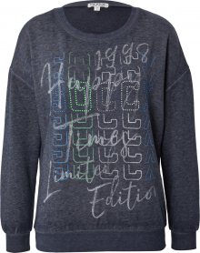 Soccx Mikina noční modrá / modrá / bílá / šedá / světle zelená
