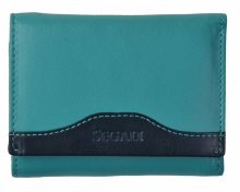 SEGALI Dámská kožená peněženka 61420 turquoise/blue
