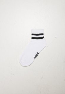 Urban Classics Sporty Half Cuff Logo Socks 5-Pack white - 39–42