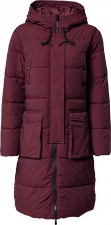 JDY Zimní kabát \'DOVE\' vínově červená