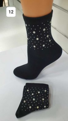 Hrubší ponožky s aplikací WZ12 NERO UNIWERSALNY