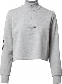 Hummel Sportovní mikina šedá / černá