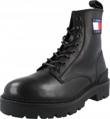 Tommy Jeans Šněrovací boty námořnická modř / červená / černá / bílá