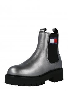 Tommy Jeans Chelsea boty námořnická modř / stříbrně šedá / ohnivá červená / černá / bílá