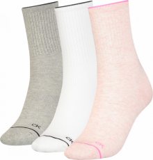 3PACK dámské ponožky Calvin Klein vícebarevné (701218766 003) uni Možnost vrácení zboží do 120 dnů!