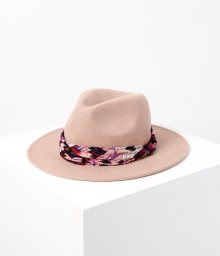Starorůžový vlněný klobouk CAMAIEU - L-XL