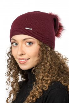 Dámská čepice Fil\'loo CD-244 bordowy UNI