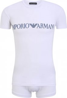 Emporio Armani Pyžamo krátké modrá / šedá / bílá