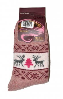 Dámské ponožky Ulpio GNG 9926 Thermo Wool Béžová 35-38