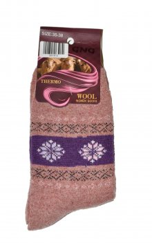 Dámské ponožky Ulpio GNG 9918 Thermo Wool Béžová 35-38