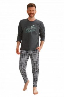 Pánské pyžamo Taro 2631 tmavě šedé | grafitová | XL