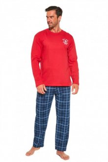 Pánské pyžamo Cornette 124/183 Base camp | červená | XL