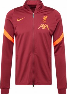NIKE Sportovní mikina s kapucí \'Liverpool FC Strike\' tmavě červená / oranžová