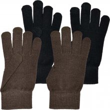 ONLY Prstové rukavice \'Magik\' hnědá / černá
