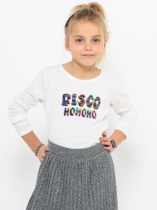 Bílé holčičí tričko s potiskem CAMAIEU  - 104-110