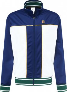 NIKE Sportovní mikina s kapucí bílá / tmavě modrá / zelená / žlutá