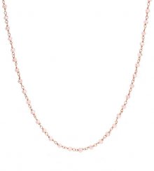 Amen Něžný pozlacený náhrdelník s růžovými krystaly Romance CLRR 90 cm