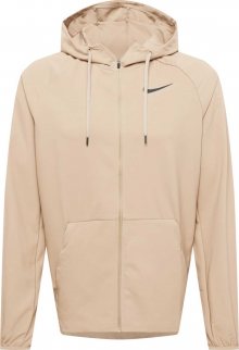 NIKE Sportovní bunda \'Flex\' béžová / černá