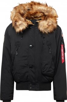 ALPHA INDUSTRIES Zimní bunda černá