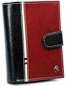 červeno-černá pánská peněženka rovicky