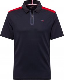 Tommy Sport Funkční tričko červená / námořnická modř / bílá