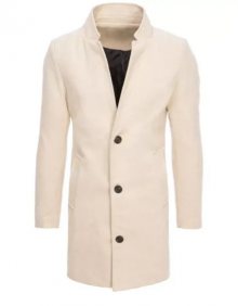 Pánský jednořadý elegantní kabát MARCO bílá