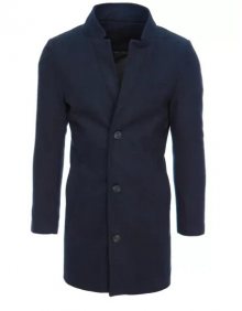 Pánský jednořadý elegantní kabát MARCO tmavě modrá