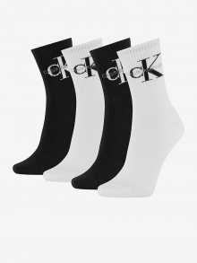 Set dámských ponožek v černé a bílé barvě Calvin Klein - ONE SIZE