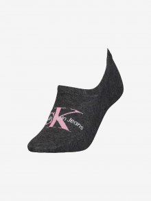 Tmavě šedé dámské ponožky Calvin Klein Underwear - ONE SIZE