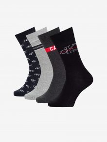 Set pánských ponožek v šedé a černé barvě Calvin Klein - ONE SIZE