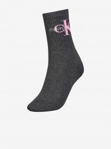 Tmavě šedé dámské ponožky Calvin Klein Underwear - ONE SIZE